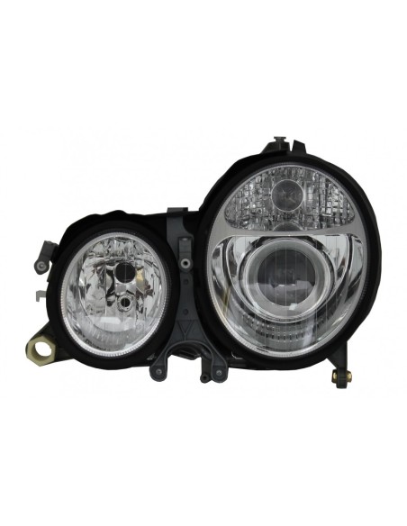 Fari per Mercedes E-Class W210 (1999-02) Chrome Facelift Design