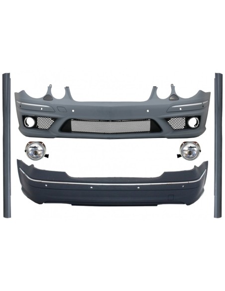 Kit w/ laterali gonne per Mercedes E-Class W211 (02-09) E63 Design