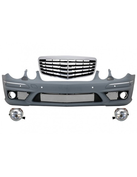 Paraurti anteriore per Mercedes W211 E-Class (02-09) Montaggio w/ Facelift griglia anteriore