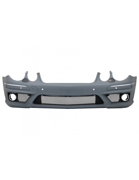 Paraurti anteriore per Mercedes W211 E-Class Facelift (06-09) w/ fendinebbia e gonne laterali