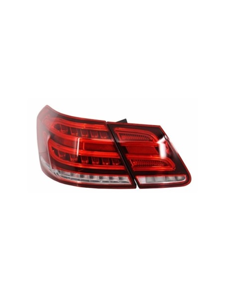 Fanali posteriori a LED per Mercedes E-Class W212 (09-13) Conversione Facelift Design rosso chiaro