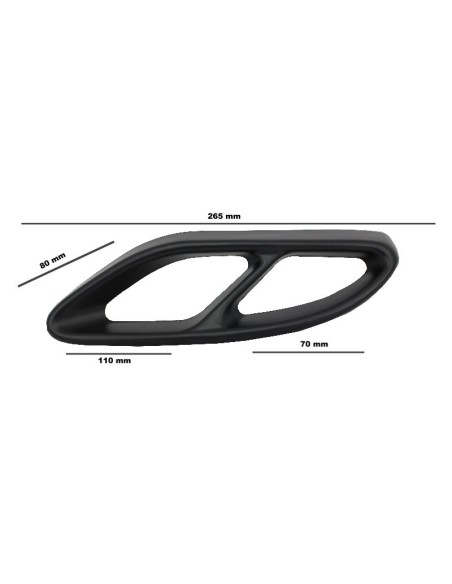 Nero copre per MERCEDES C-Class W5 S65 E65 GLE W166 X166 GLC W253 Design Sport