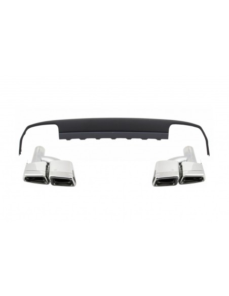 Paraurti posteriore diffusore w/ scarico per Mercedes E-class W212 Pre Facelift (09-13) E63 Design