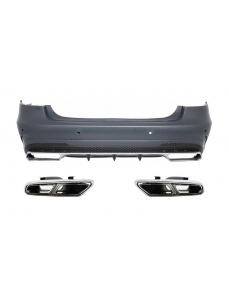 Paraurti posteriore w/ scarico per MERCEDES E-Class W212 Facelift (13-16) E63 Design