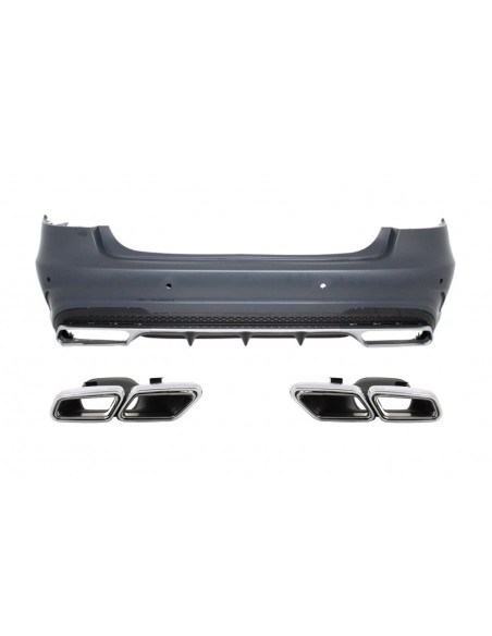 Paraurti posteriore w/ scarico per MERCEDES Benz W212 E-Class Facelift (13-up)