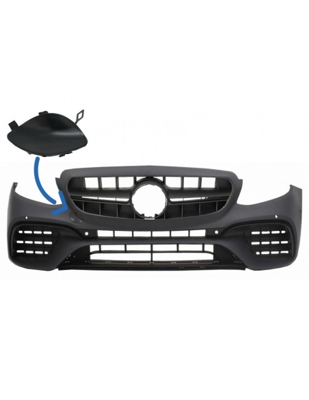Gancio di traino copertura paraurti anteriore per Mercedes E-Class W213 (16-19) E63 Design