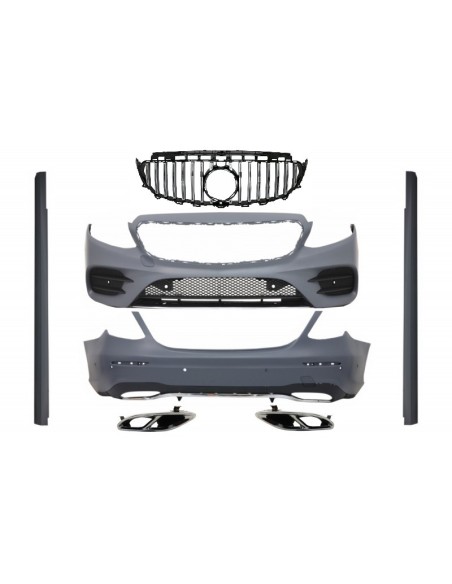 Kit completo per Mercedes E-Class W213 (16-19) GT-R E43 E53 Sport Line Design w/ Griglia centrale Marmitta Suggerimenti