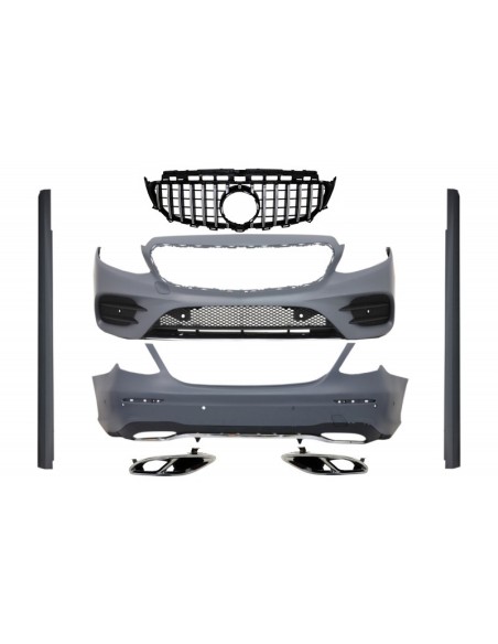 Kit completo w/ griglia centrale e suggerimenti per silenziatore per Mercedes E-Class W213 (16-19) GTR E43 E53