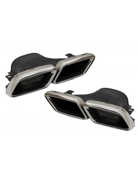 Il diffusore dell'aria del paraurti posteriore w/punta il cromo per la linea di sport di Mercedes E-Class W213 (16-19) E63