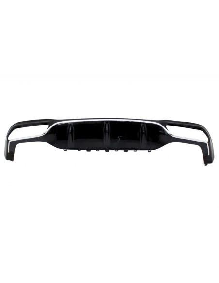 Paraurti posteriore diffusore d'aria w/ scarico Chrome Edition per Mercedes E-Class W213 AMG Line (16-19) E63 Design