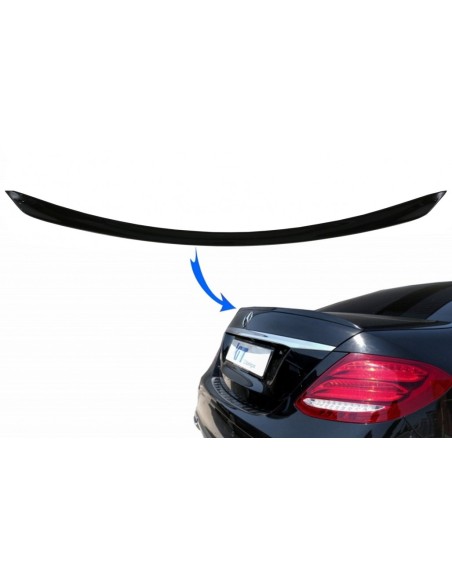 Trunk Spoiler per Mercedes E-Class W213 (16-up) Piano Nero
