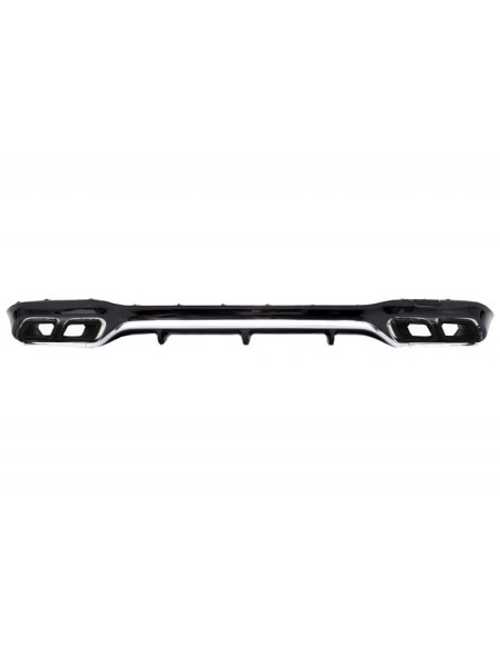Il diffusore dell'aria del paraurti posteriore w/si capovolge il nero per la linea di Mercedes E-Class W213 AMG (16-19) E63