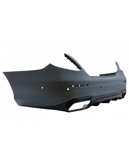 Paraurti posteriore w/ scarico Chrome per Mercedes E-Class W213 (16-19) E63 Design