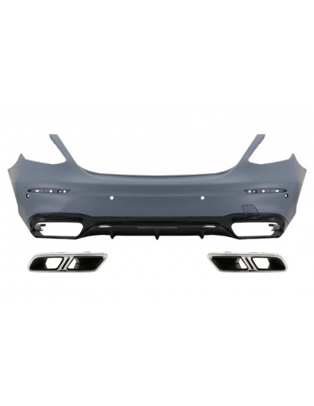 Paraurti posteriore w/ scarico per Mercedes E-Class W213 (16-19) E63 Design