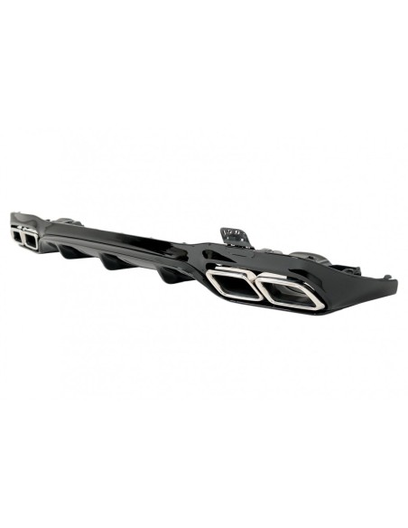 Diffusore posteriore w/ punte di scarico cromate per Mercedes E-Class W213 Sport Line (16-19) E63 Design