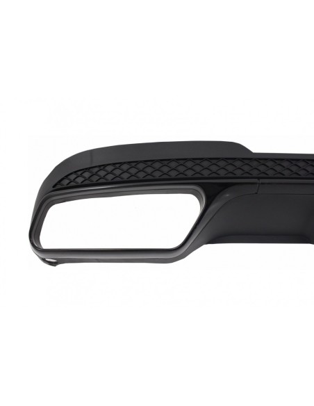 Diffusore posteriore e punte di scarico per MERCEDES E-Class W212 S212 AMG Sport Line Facelift (13-16) Nero E63 Design