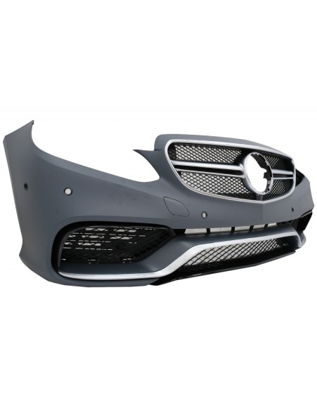 Paraurti anteriore per Mercedes E-Class W212 S212 Facelift (13-16) E63 Design w/ Fari LED Xenon Design