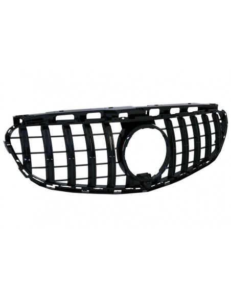 Griglia centrale per Mercedes E-Class W212 S212 Facelift (13-16) GT-R Panamericana Design Full Piano Black