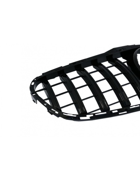Griglia centrale per Mercedes E-Class W212 S212 Facelift (13-16) GT-R Panamericana Design Full Piano Black