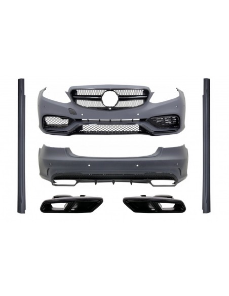 Kit per Mercedes E-Class W212 Facelift (13-16) w/ scarico E63 A-Design nero esclusivo Editon