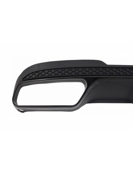 Diffusore posteriore w/ scarico suggerimenti tubo di scarico nero per MERCEDES E-Class W212 S212 AMG Sport Line Facelift (13-16)