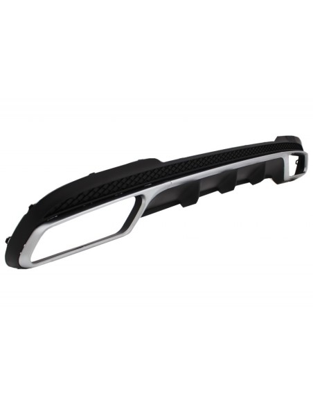 Diffusore posteriore w/ scarico nero per MERCEDES E-Class W212 S212 Facelift (13-16) solo pacchetto sportivo paraurti