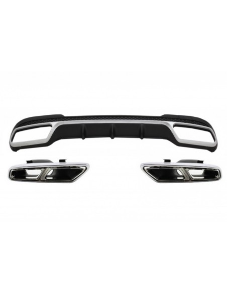 Il diffusore posteriore w/si capovolge per MERCEDES E-Class W212 S212 Facelift (13-16) soltanto il paraurti