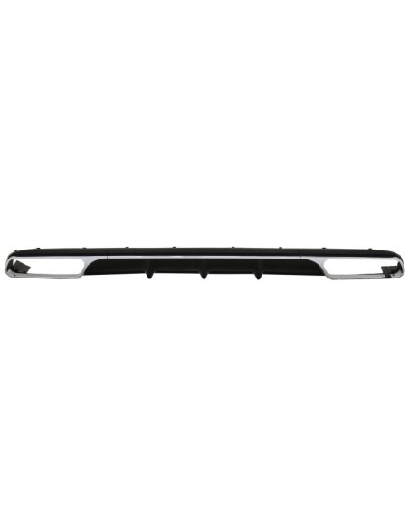 Diffusore posteriore w/ scarico Chrome per Mercedes E-Class W212 Facelift (13-16) solo