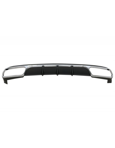 Diffusore posteriore w/ scarico Suggerimenti Chrome per Mercedes E-Class W212 Facelift (13-16) E65 Design solo
