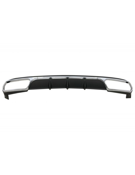Diffusore posteriore w/ scarico Suggerimenti Chrome per Mercedes E-Class W212 Facelift (13-16) E65 Design solo