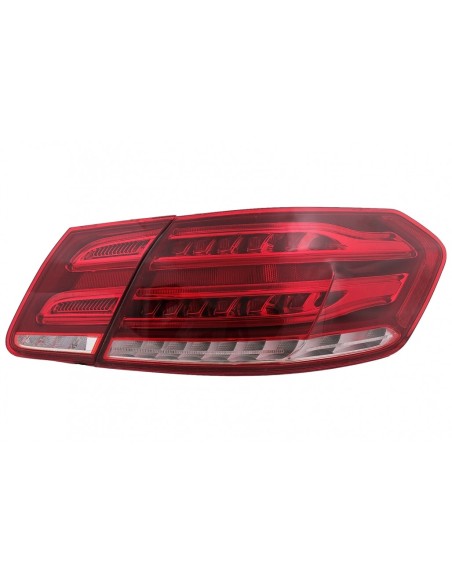 Fanali posteriori a LED per Mercedes E-Class W212 Facelift (13-16) Luce di svolta sequenziale Rosso Chiaro