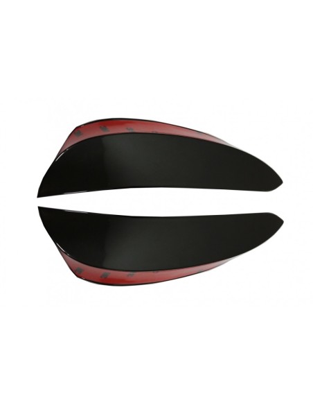 Paraurti anteriore alette laterali Flics per Mercedes E-Class W213 S213 C238 A238 E43 E53 Design Black Edition
