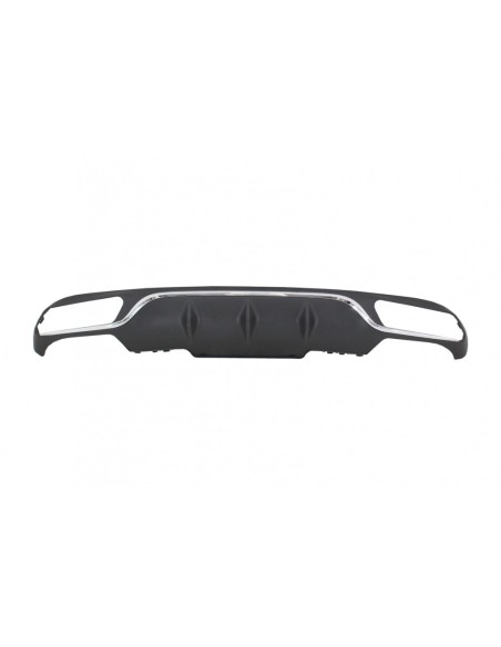 Diffusore posteriore w/ scarico per Mercedes E-Class W213 S213 Standard (16-19) E63 Design Nero