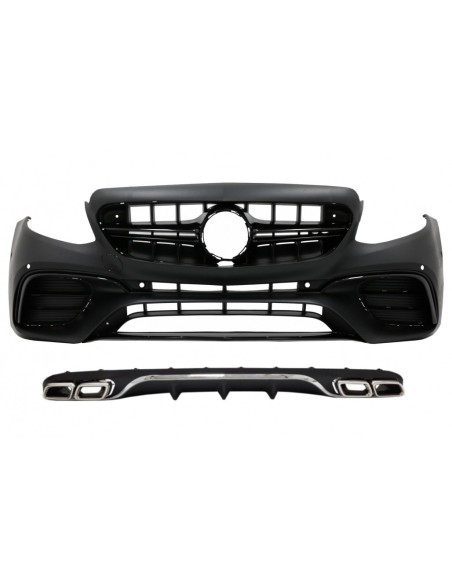 Paraurti anteriore w/ diffusore e marmitta di scarico suggerimenti per Mercedes E-Class W213 S213 Standard (16-19)