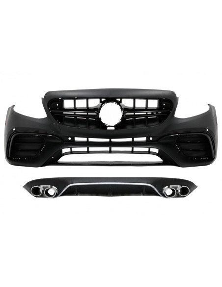 Paraurti anteriore w/ diffusore e marmitta di scarico suggerimenti per Mercedes E-Class C238 A238 (16-up) E63