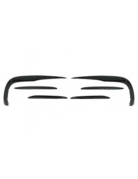 Paraurti anteriore Splitter alette Aero per Mercedes E-Class W213 S213 C238 A238 Sport Line E53 (16-) Piano Nero