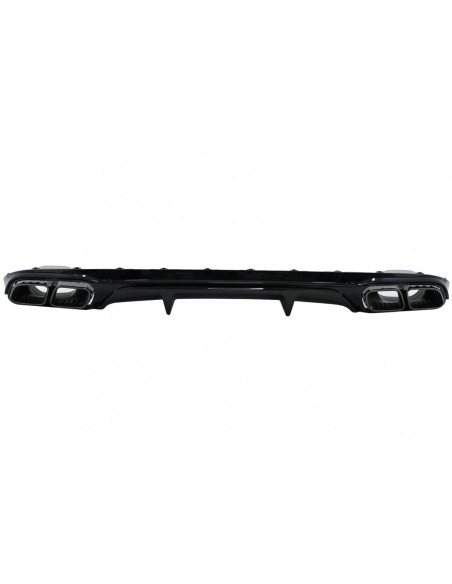 Paraurti posteriore diffusore w/ nero scarico per Mercedes E-Class W213 S213 Standard (16-) E63 Design