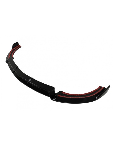 Labbro paraurti anteriore per Mercedes E-Class W213 S213 C238 A238 (16-19) Sport Look Piano Nero