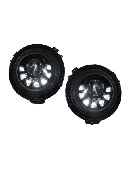 Fari Bi-Xenon LED per Mercedes G-Class W463 (05-17) M Look quadrato