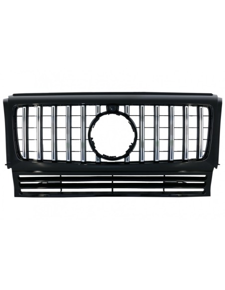 Griglia anteriore per MERCEDES G-Class W463 (1990-14) Nuovo G63 GT-R Panamericana Design Nero Cromato
