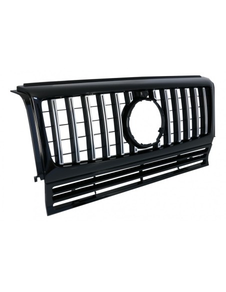 Griglia anteriore per MERCEDES G-Class W463 (1990-14) Nuovo G63 GT-R Panamericana Design Nero Cromato