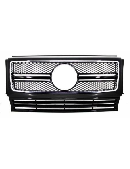Griglia anteriore per Mercedes G-Class W463 (1990-12) Telaio cromato G65