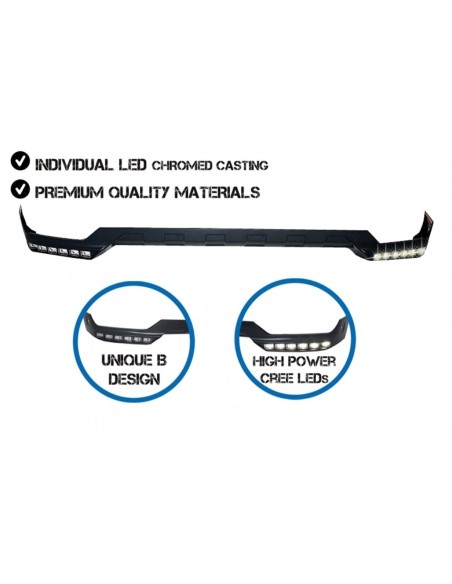 Paraurti anteriore Spoiler LED DRL estensione per Mercedes G-Class W463 (1989-17)