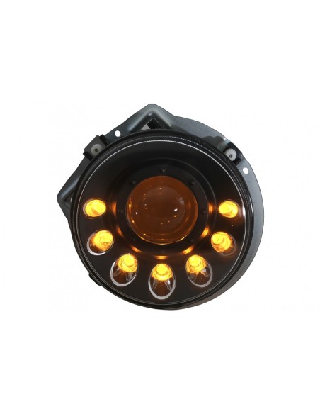 Fari a LED per Mercedes Classe G W463 (1989-12) Luce di svolta sequenziale nera