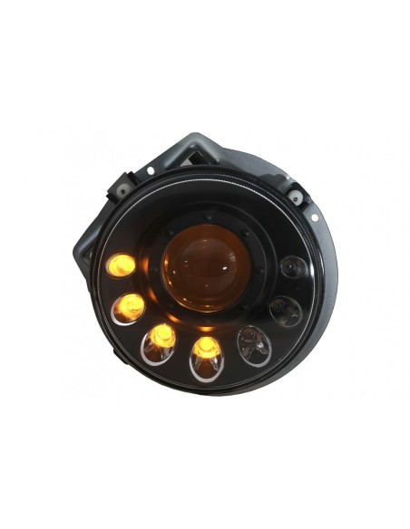 Fari a LED per Mercedes Classe G W463 (1989-12) Luce di svolta sequenziale nera