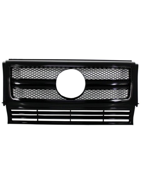 Griglia anteriore per Mercedes W463 G-Class (1990-12) Nuovo G65 G63 Design Piano Full Black Edition