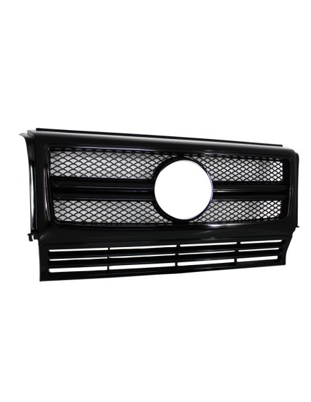 Griglia anteriore per Mercedes W463 G-Class (1990-12) Nuovo G65 G63 Design Piano Full Black Edition