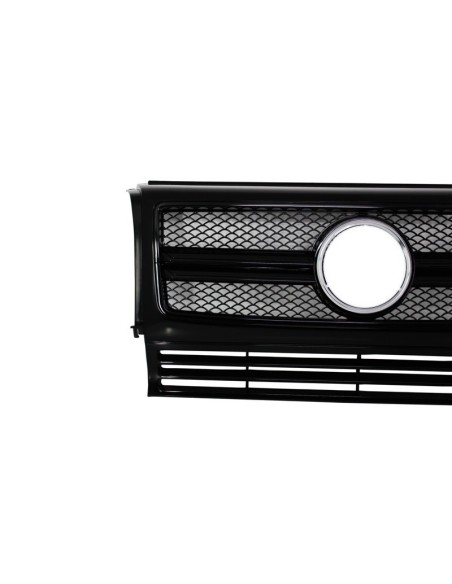 Griglia anteriore per Mercedes W463 G-Class (1990-12) Nuovo G65 G63 Design Piano Full Black Edition