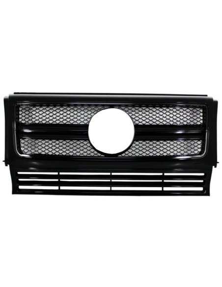 Griglia anteriore w/ LED fari copre per Mercedes G-Class W463 (1990-12) Nuovo G63 G65 Design Nero
