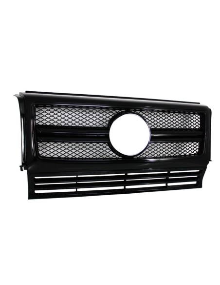 Griglia anteriore w/ LED fari copre per Mercedes G-Class W463 (1990-12) Nuovo G63 G65 Design Nero